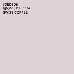 #DED1D8 - Swiss Coffee Color Image